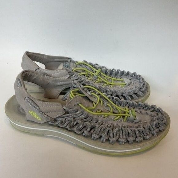 Keen Uneek Round Cord Bungee Sport Sandal Women Size 10 Rock Gray - Picture 12 of 14